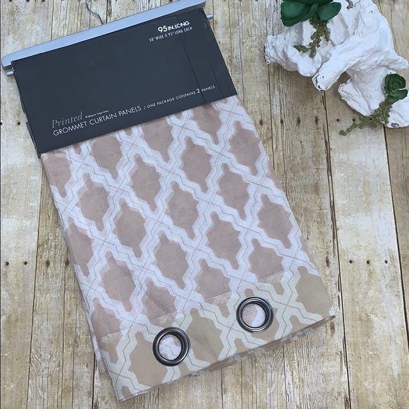 Grommet Curtain Panels 95 inches Long - Picture 3 of 3